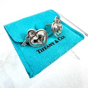 **SOLD**Tiffany & Co Heart Lock Earrings